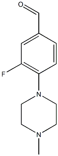 3-fluoro-4-(4-methylpiperazin-1-yl)benzaldehyde Struktur