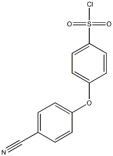 4-(4-cyanophenoxy)benzene-1-sulfonyl chloride Struktur