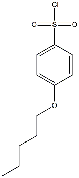 4-(pentyloxy)benzene-1-sulfonyl chloride Struktur