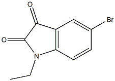 5-bromo-1-ethyl-2,3-dihydro-1H-indole-2,3-dione Struktur