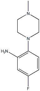 5-fluoro-2-(4-methylpiperazin-1-yl)aniline Struktur