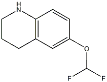 6-(difluoromethoxy)-1,2,3,4-tetrahydroquinoline Struktur