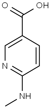 6-(methylamino)pyridine-3-carboxylic acid Struktur