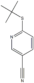 6-(tert-butylsulfanyl)pyridine-3-carbonitrile Struktur