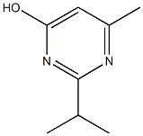 6-methyl-2-(propan-2-yl)pyrimidin-4-ol Struktur