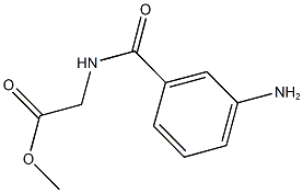 methyl [(3-aminobenzoyl)amino]acetate Struktur