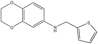 N-(thiophen-2-ylmethyl)-2,3-dihydro-1,4-benzodioxin-6-amine Struktur