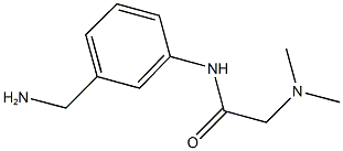 N-[3-(aminomethyl)phenyl]-2-(dimethylamino)acetamide Struktur