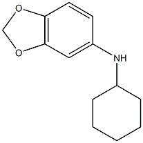 N-cyclohexyl-2H-1,3-benzodioxol-5-amine Struktur