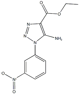 5-AMINO-1-(3-NITRO-PHENYL)-1H-[1,2,3]TRIAZOLE-4-CARBOXYLIC ACID ETHYL ESTER Struktur