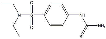 4-[(AMINOCARBONOTHIOYL)AMINO]-N,N-DIETHYLBENZENESULFONAMIDE Struktur