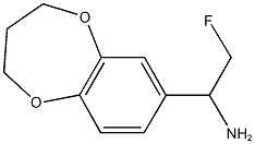 1-(3,4-DIHYDRO-2H-1,5-BENZODIOXEPIN-7-YL)-2-FLUOROETHANAMINE Struktur