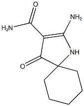 2-AMINO-4-OXO-1-AZASPIRO[4.5]DEC-2-ENE-3-CARBOXAMIDE Struktur