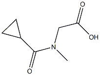 (CYCLOPROPYLCARBONYL)(METHYL)AMINO]ACETIC ACID Struktur