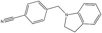 4-(2,3-dihydro-1H-indol-1-ylmethyl)benzonitrile Struktur