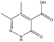 5,6-dimethyl-3-oxo-2,3-dihydropyridazine-4-carboxylic acid Struktur