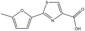 2-(5-methyl-2-furyl)-1,3-thiazole-4-carboxylic acid Struktur