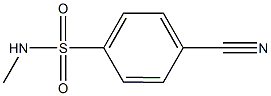 4-cyano-N-methylbenzenesulfonamide Struktur