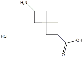 6-aminospiro[3.3]heptane-2-carboxylic acid hydrochloride Struktur