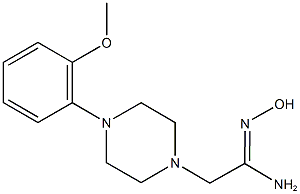 (1Z)-N'-hydroxy-2-[4-(2-methoxyphenyl)piperazin-1-yl]ethanimidamide Struktur