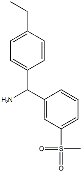 (4-ethylphenyl)(3-methanesulfonylphenyl)methanamine Struktur