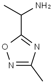 1-(3-methyl-1,2,4-oxadiazol-5-yl)ethan-1-amine Struktur