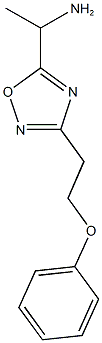 1-[3-(2-phenoxyethyl)-1,2,4-oxadiazol-5-yl]ethan-1-amine Struktur