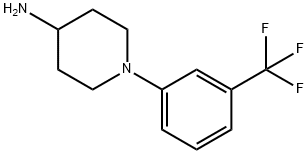 1-[3-(trifluoromethyl)phenyl]piperidin-4-amine Struktur