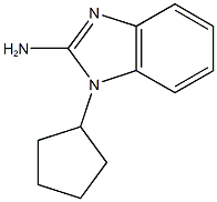 1-cyclopentyl-1H-1,3-benzodiazol-2-amine Struktur