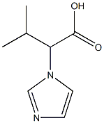 2-(1H-imidazol-1-yl)-3-methylbutanoic acid Struktur