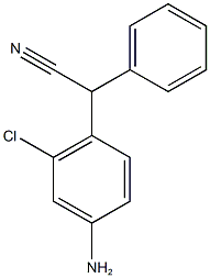 2-(4-amino-2-chlorophenyl)-2-phenylacetonitrile Struktur