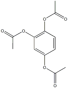 2,5-bis(acetyloxy)phenyl acetate Struktur