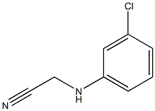 2-[(3-chlorophenyl)amino]acetonitrile Struktur