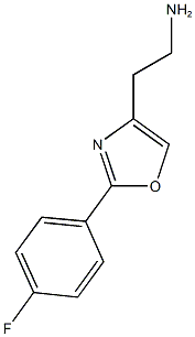 2-[2-(4-fluorophenyl)-1,3-oxazol-4-yl]ethan-1-amine Struktur