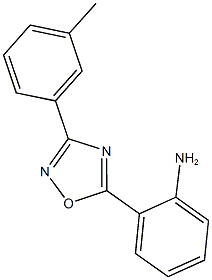 2-[3-(3-methylphenyl)-1,2,4-oxadiazol-5-yl]aniline Struktur