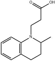 3-(2-methyl-1,2,3,4-tetrahydroquinolin-1-yl)propanoic acid Struktur