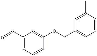 3-[(3-methylphenyl)methoxy]benzaldehyde Struktur