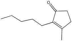 3-methyl-2-pentylcyclopent-2-en-1-one Struktur