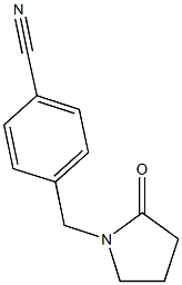 4-[(2-oxopyrrolidin-1-yl)methyl]benzonitrile Struktur