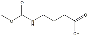 4-[(methoxycarbonyl)amino]butanoic acid Struktur