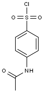 4-acetamidobenzene-1-sulfonyl chloride Struktur