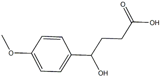 4-hydroxy-4-(4-methoxyphenyl)butanoic acid Struktur