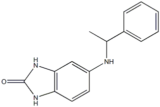 5-[(1-phenylethyl)amino]-2,3-dihydro-1H-1,3-benzodiazol-2-one Struktur