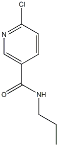 6-chloro-N-propylpyridine-3-carboxamide Struktur