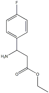 ethyl 3-amino-3-(4-fluorophenyl)propanoate Struktur