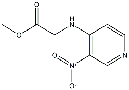 methyl 2-[(3-nitropyridin-4-yl)amino]acetate Struktur