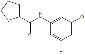 N-(3,5-dichlorophenyl)pyrrolidine-2-carboxamide Struktur