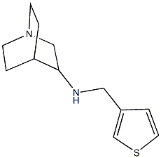 N-(thiophen-3-ylmethyl)-1-azabicyclo[2.2.2]octan-3-amine Struktur