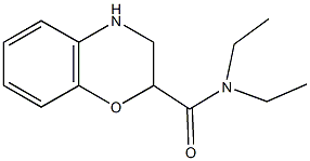 N,N-diethyl-3,4-dihydro-2H-1,4-benzoxazine-2-carboxamide Struktur