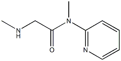 N-methyl-2-(methylamino)-N-(pyridin-2-yl)acetamide Struktur